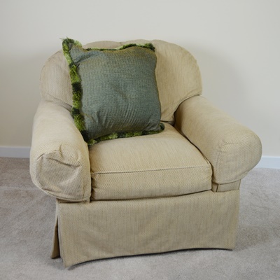 Stanford Furniture Beige Upholstered Arm Chair