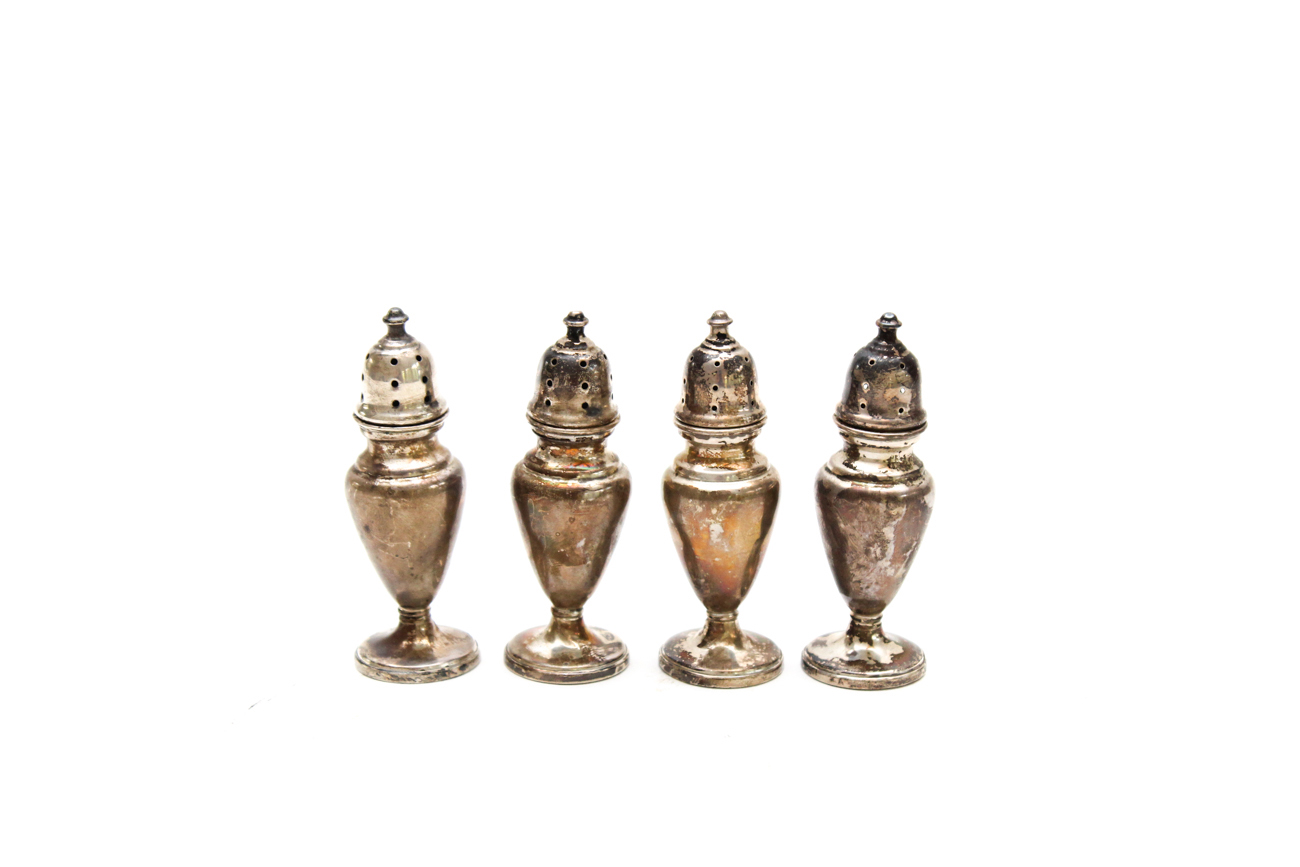 M. Fred Hirsch Co. Weighted Sterling Silver Salt and Pepper Shakers