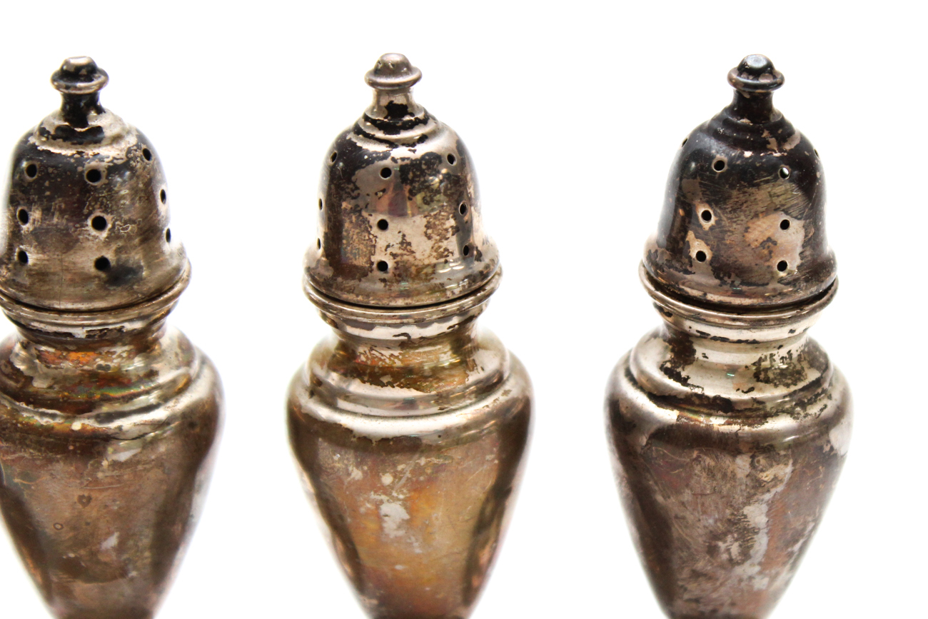 M. Fred Hirsch Co. Weighted Sterling Silver Salt and Pepper Shakers