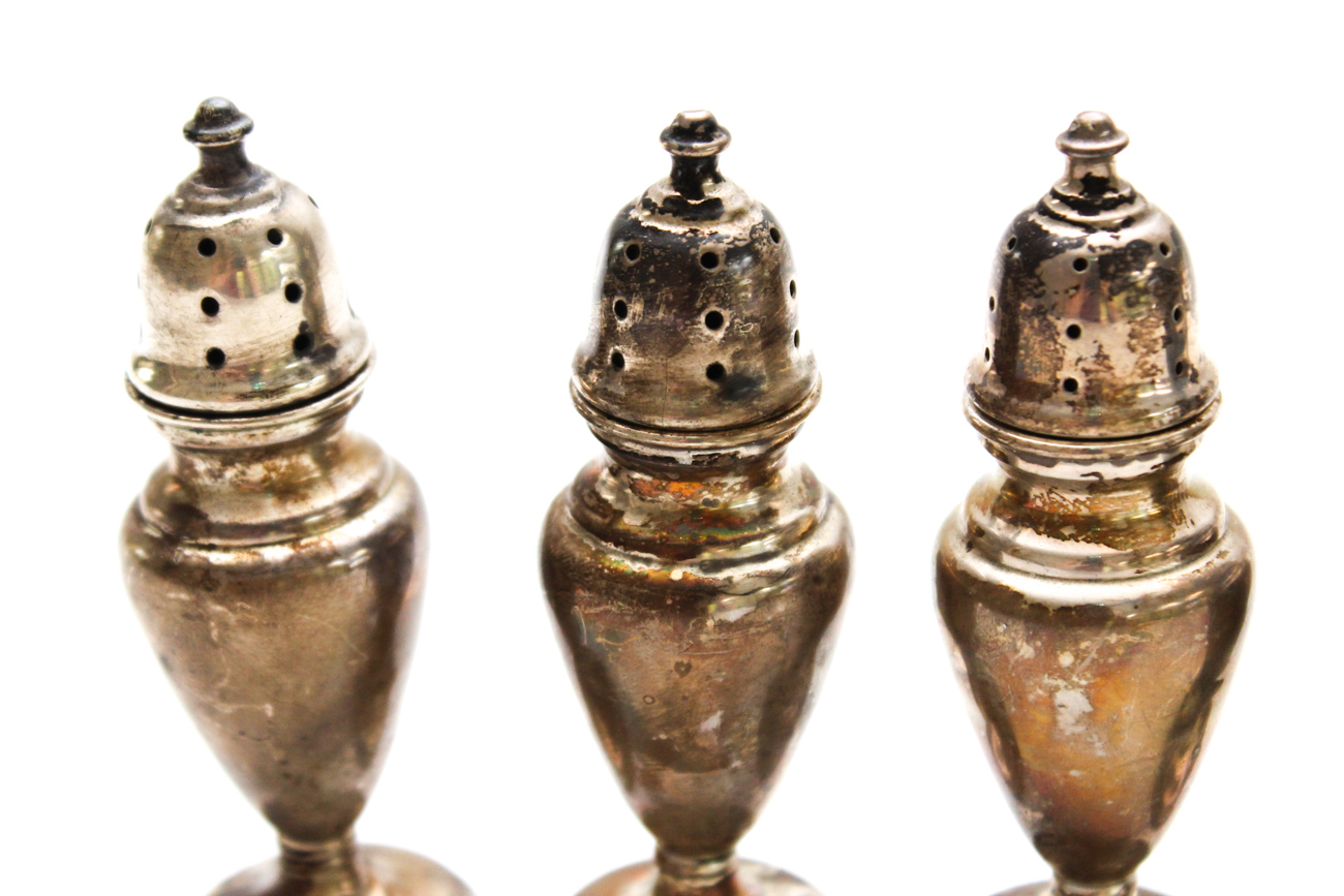 M. Fred Hirsch Co. Weighted Sterling Silver Salt and Pepper Shakers