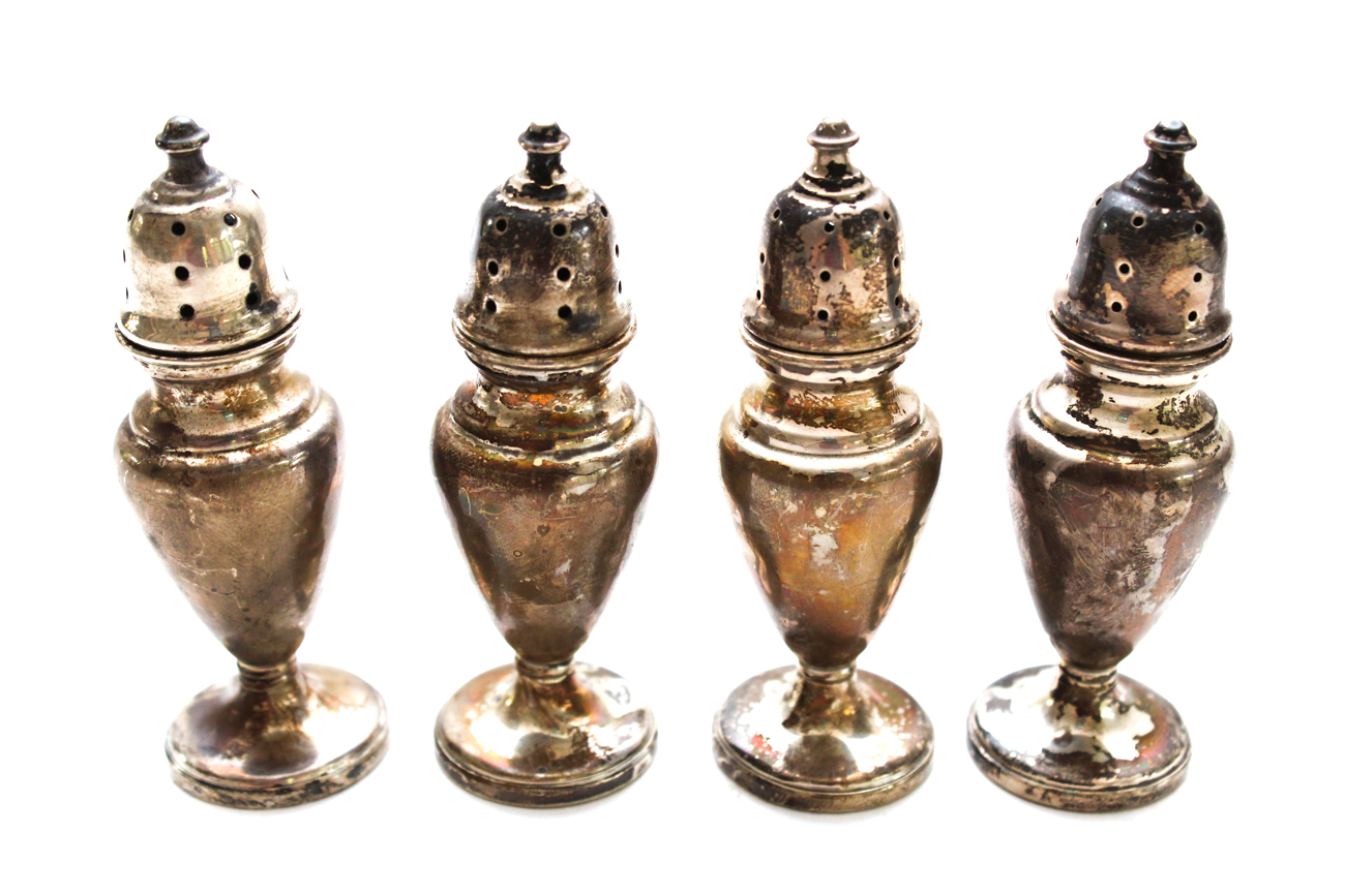 M. Fred Hirsch Co. Weighted Sterling Silver Salt and Pepper Shakers