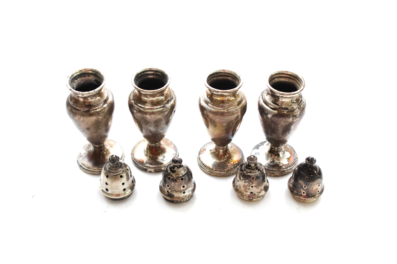 M. Fred Hirsch Co. Weighted Sterling Silver Salt and Pepper Shakers