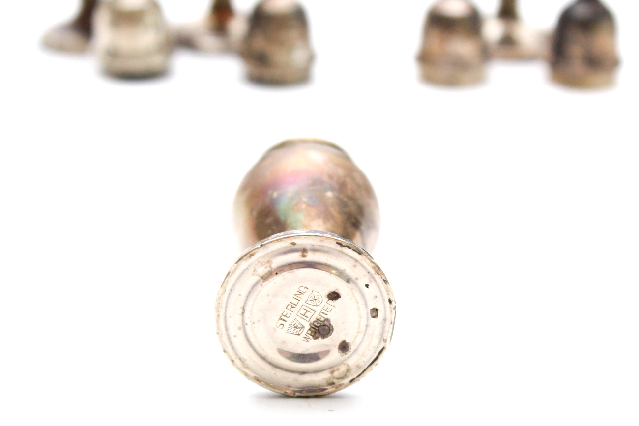 M. Fred Hirsch Co. Weighted Sterling Silver Salt and Pepper Shakers