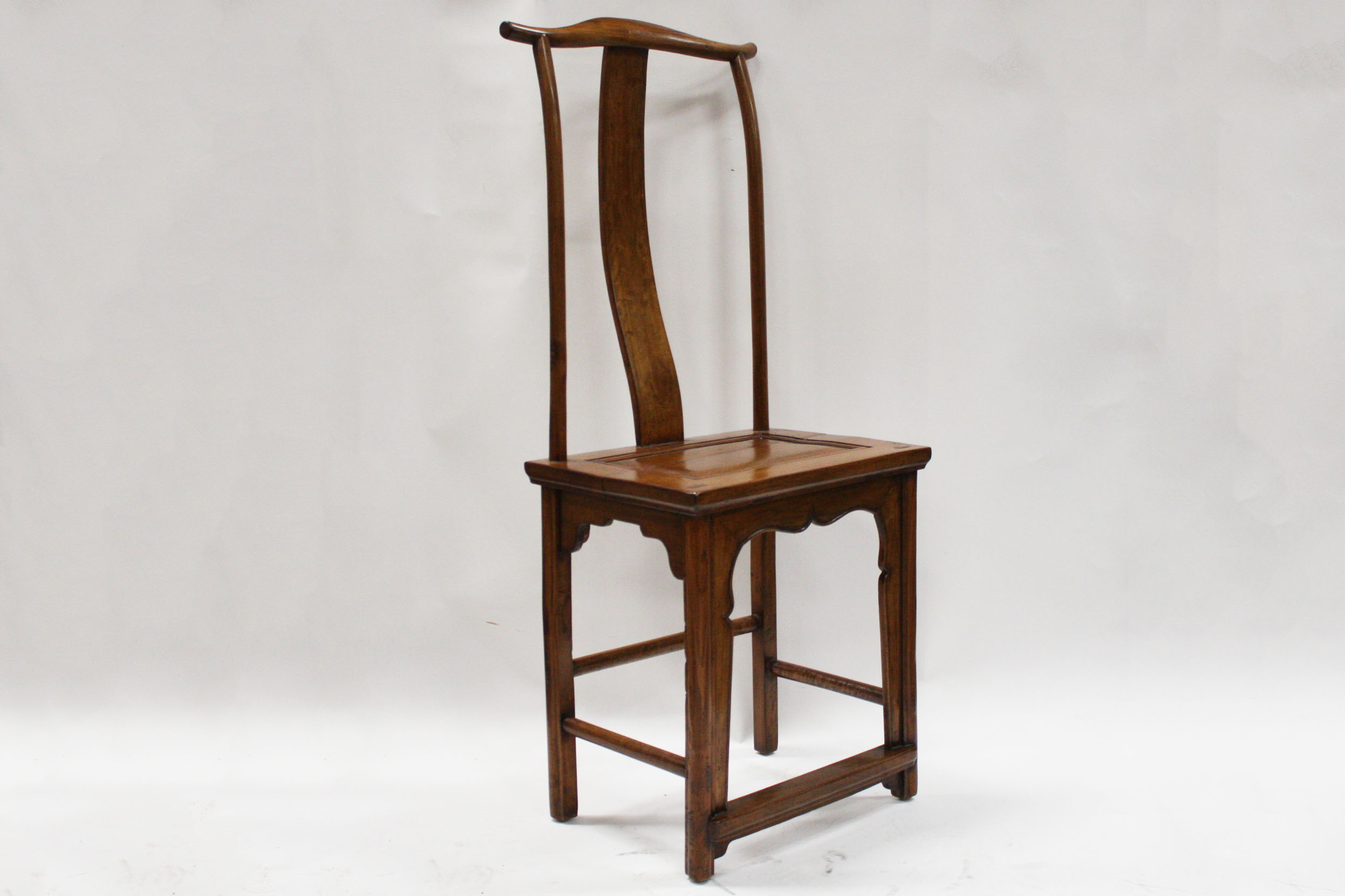 Pair of Chinese Lamphanger Walnut Chairs