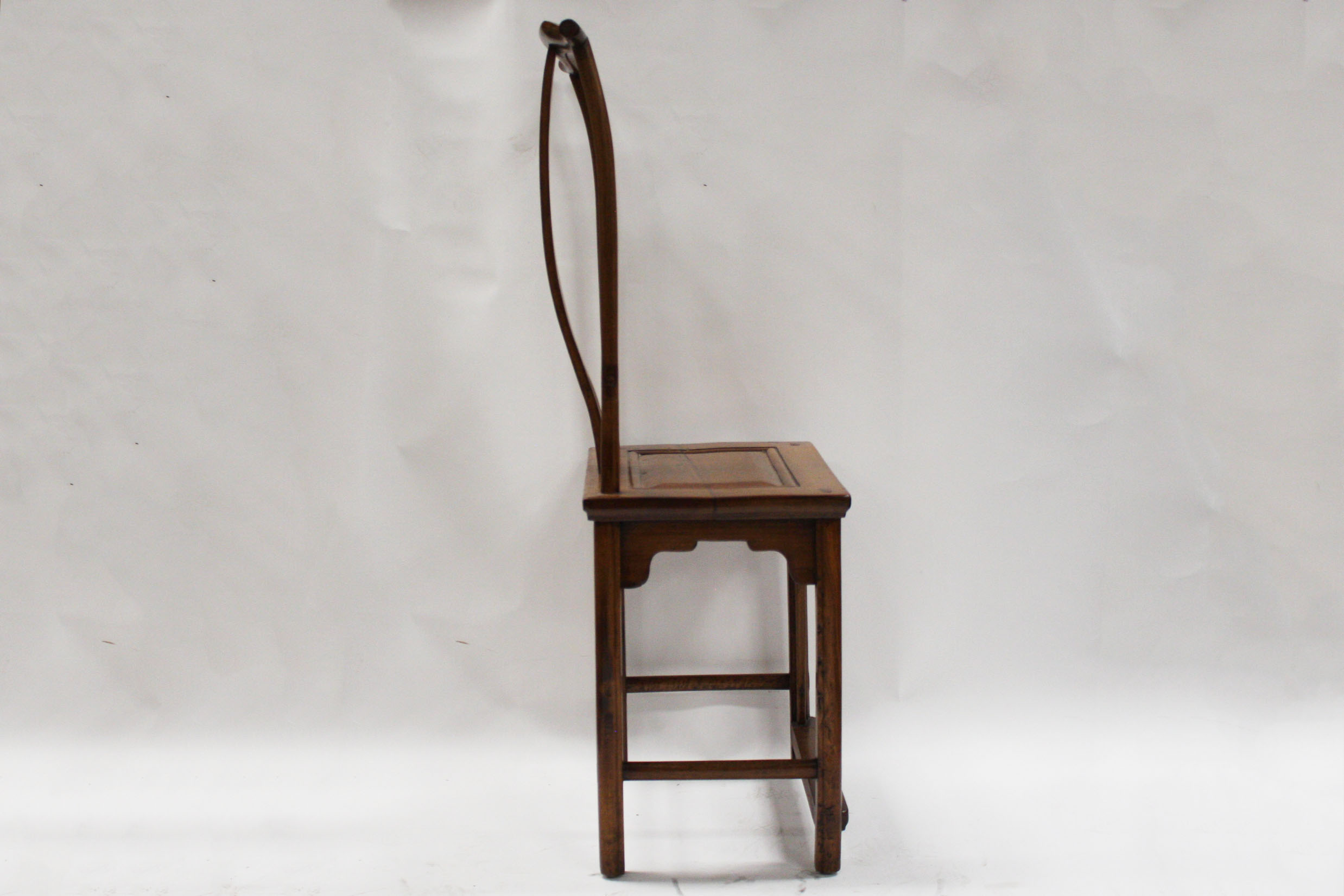 Pair of Chinese Lamphanger Walnut Chairs