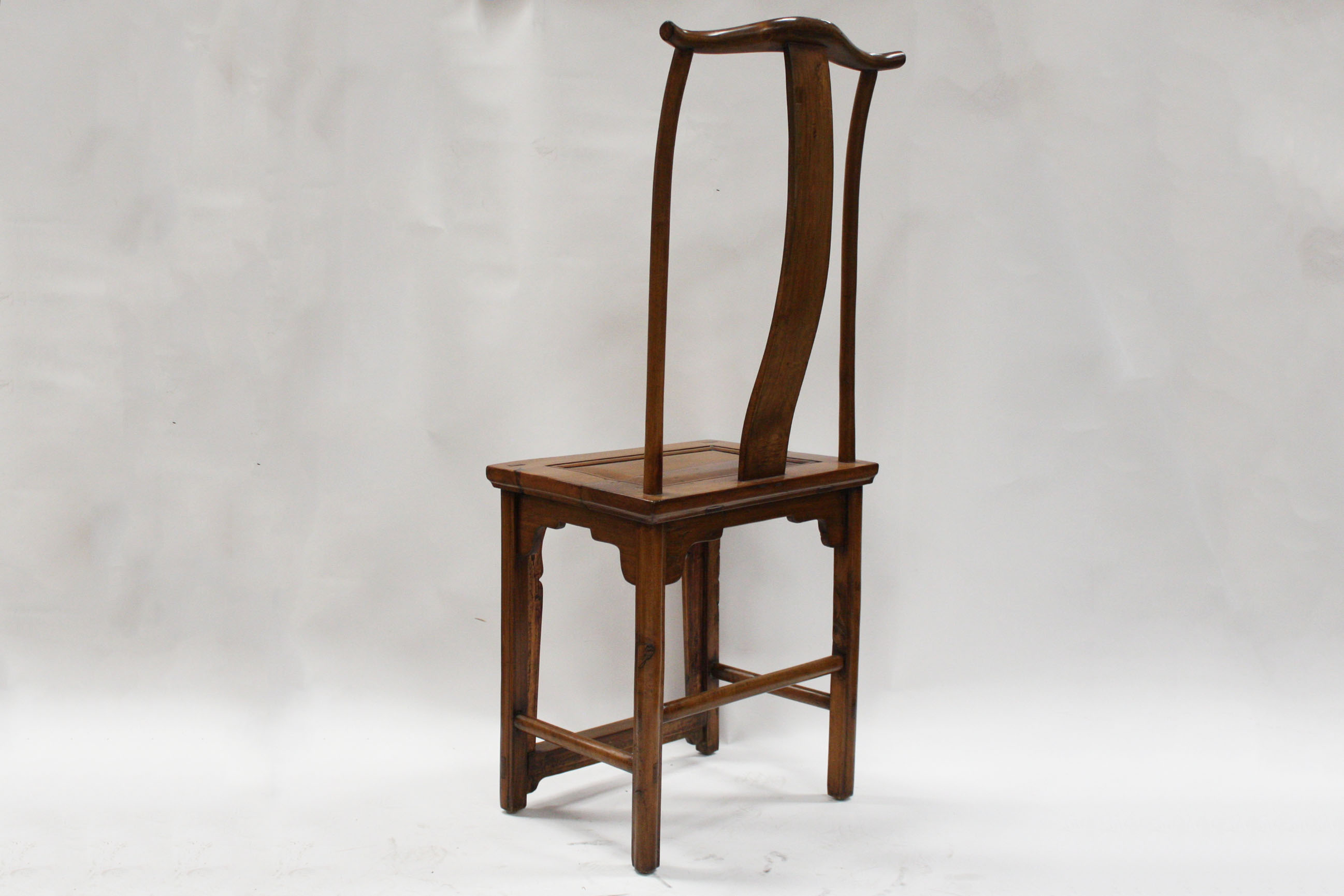 Pair of Chinese Lamphanger Walnut Chairs