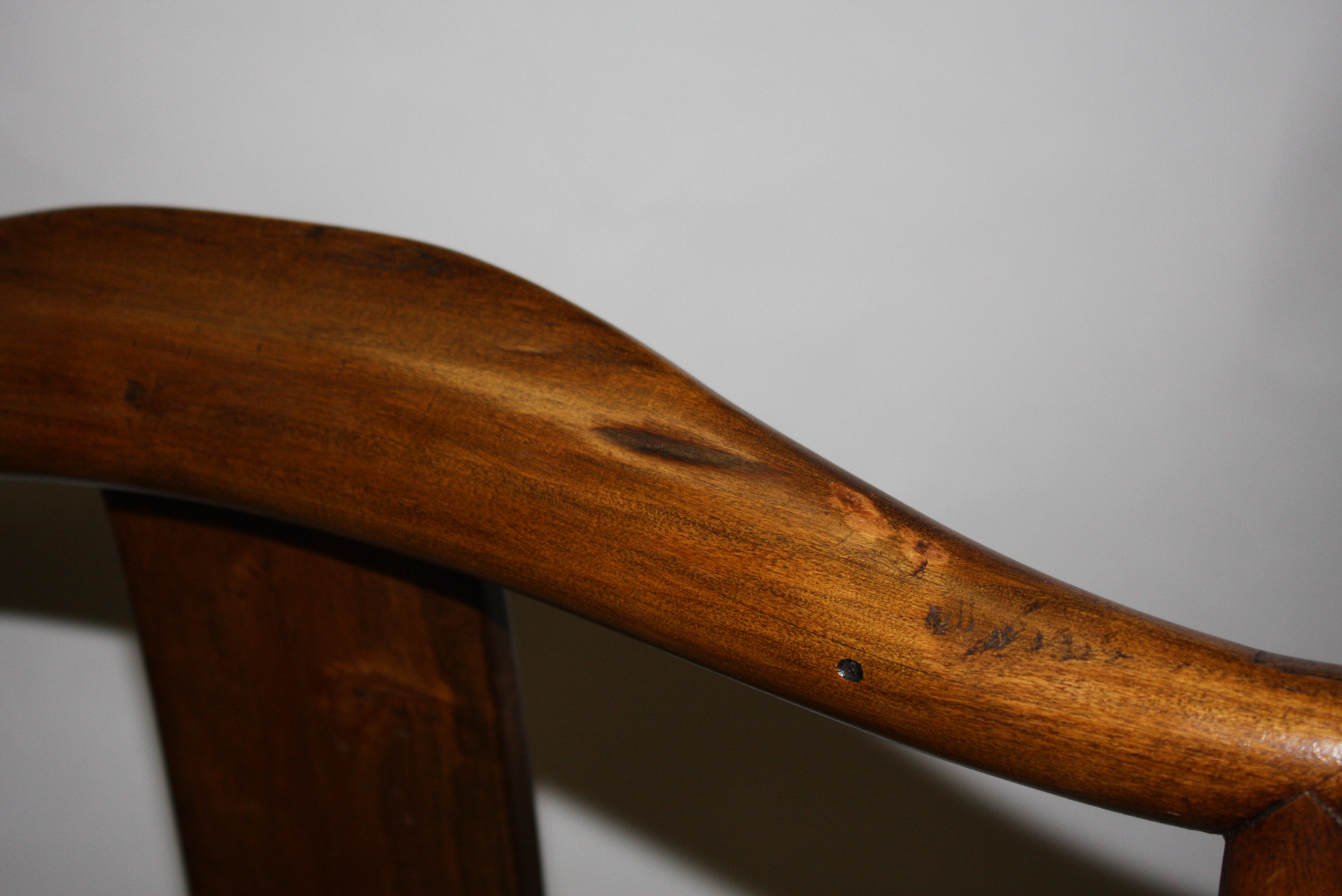 Pair of Chinese Lamphanger Walnut Chairs