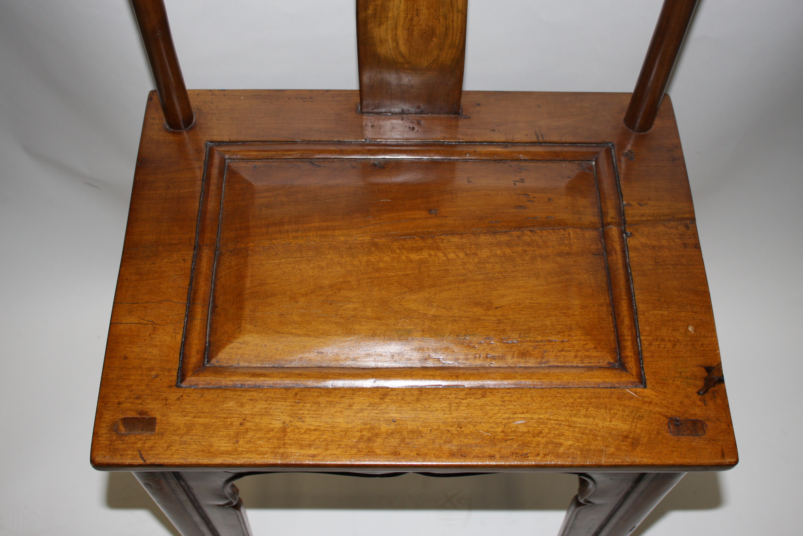 Pair of Chinese Lamphanger Walnut Chairs