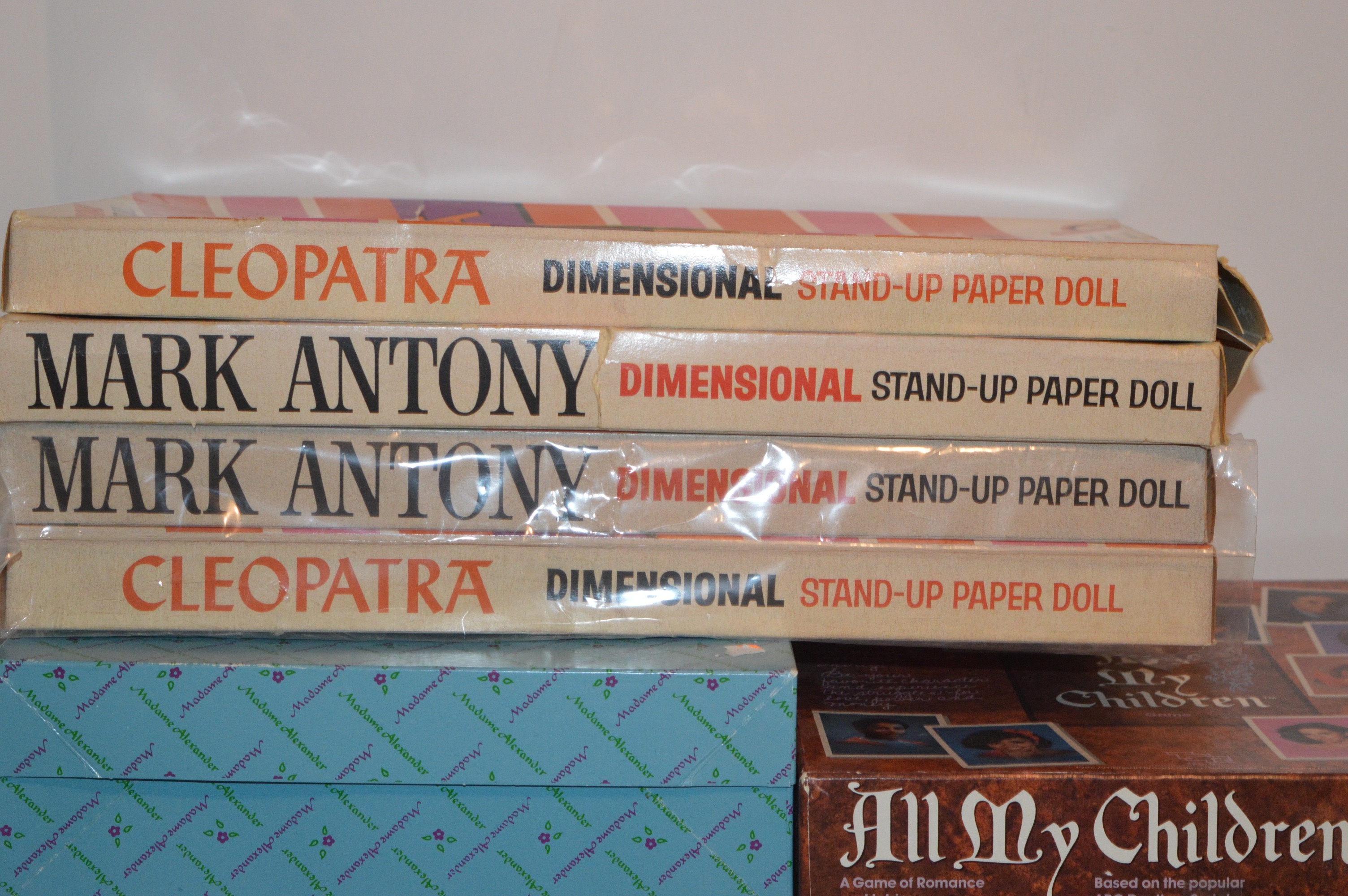 Assorted Vintage Games and One Madame Alexander Doll and Paper Doll Sets