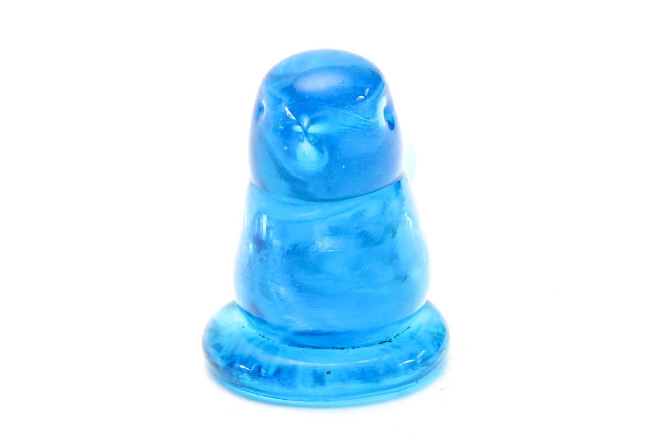 Signed Leo Ward Hand-Blown "Bluebird of Happiness" Glass Bird