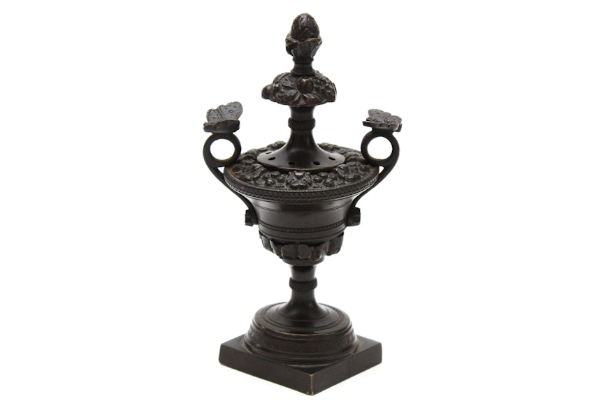 Ornate Pedestal Incense Burner