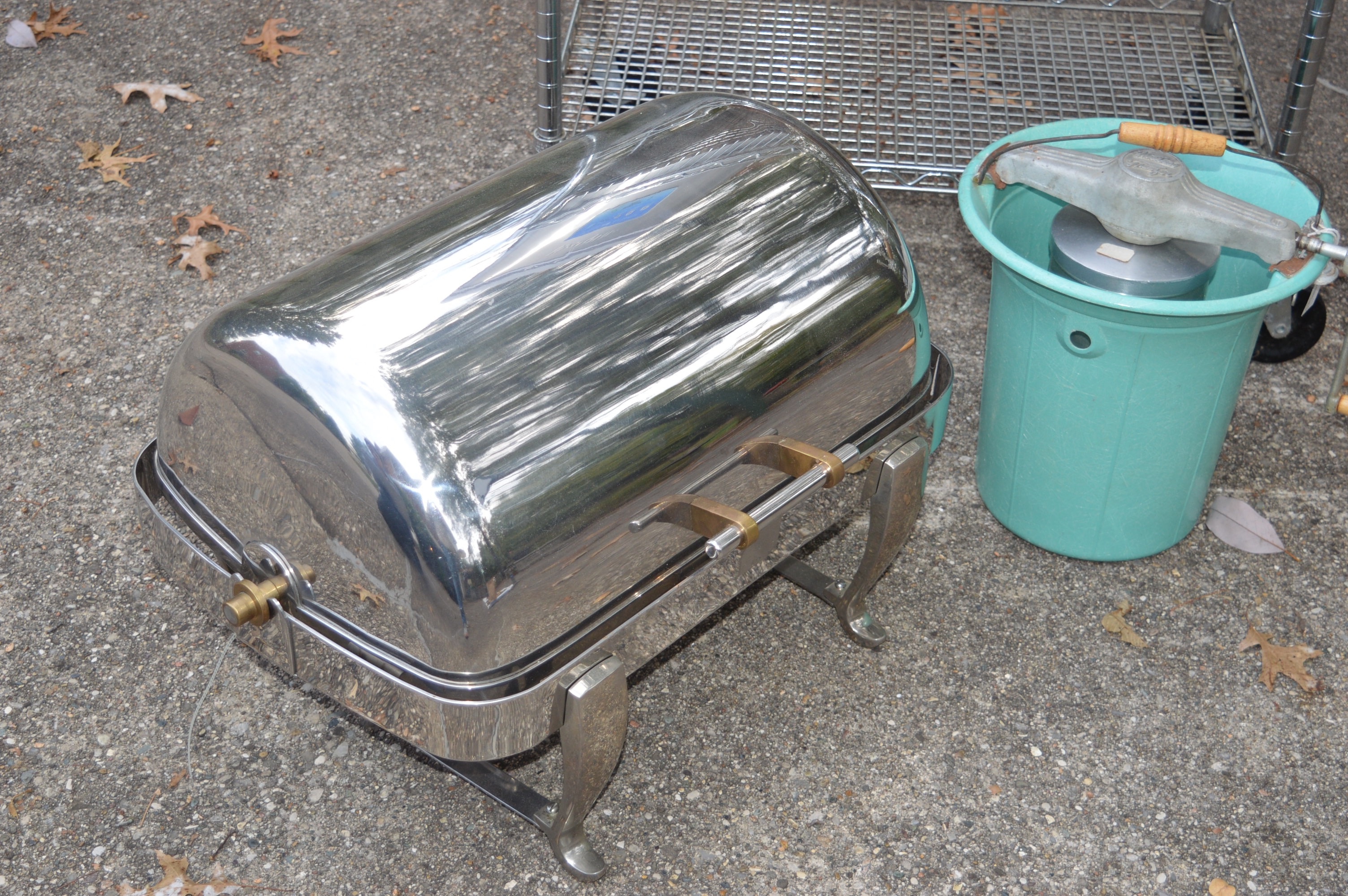 Waring Ice Maker, Chafer Dish, Ice Cream Maker and Kitchen Cart