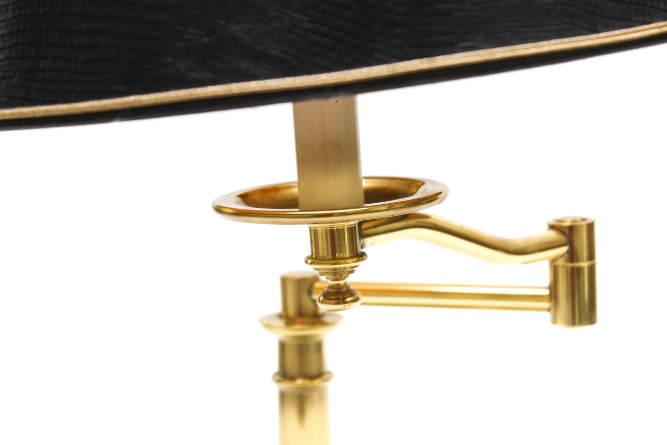 Brass Stiffel Swing Arm Table Lamp