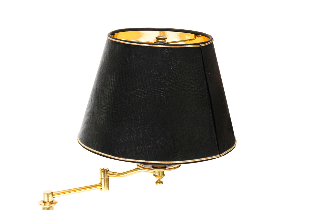Brass Stiffel Swing Arm Table Lamp