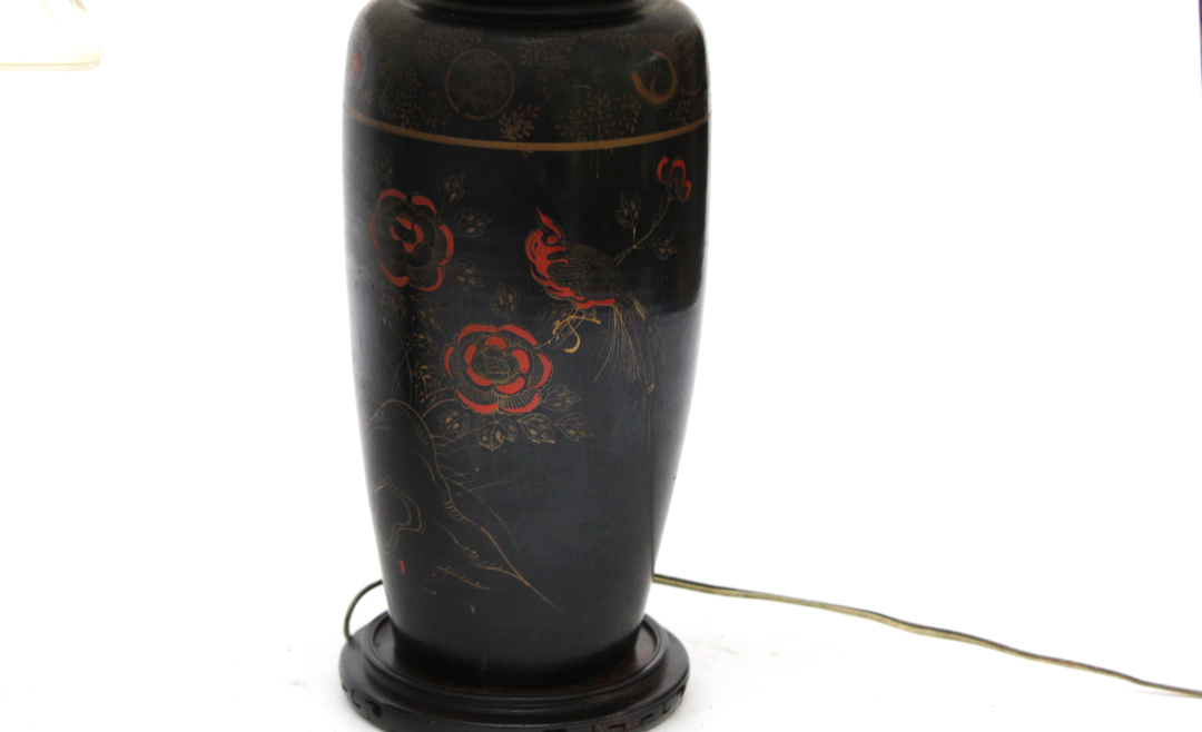 Vintage Pair Of Weighted Double Pull Table Lamps