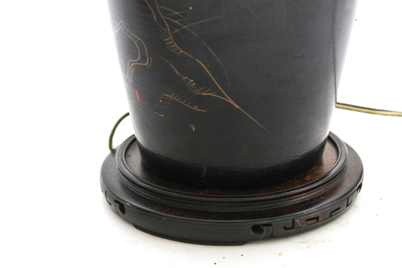 Vintage Pair Of Weighted Double Pull Table Lamps