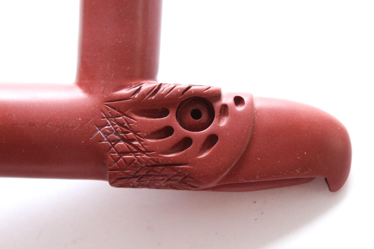 Signed Carved Catlinite Pipestone Eagle Pipe By Alan Monroe