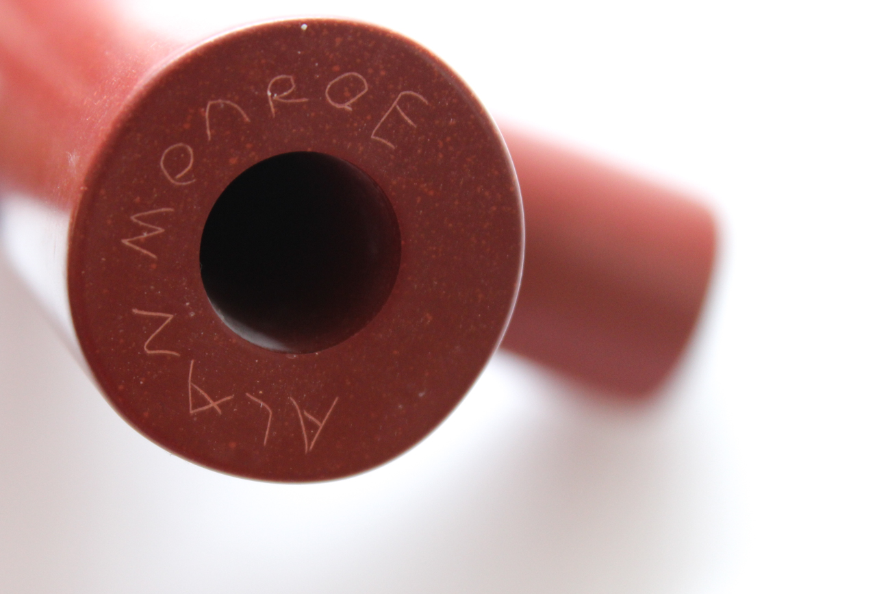 Signed Carved Catlinite Pipestone Eagle Pipe By Alan Monroe