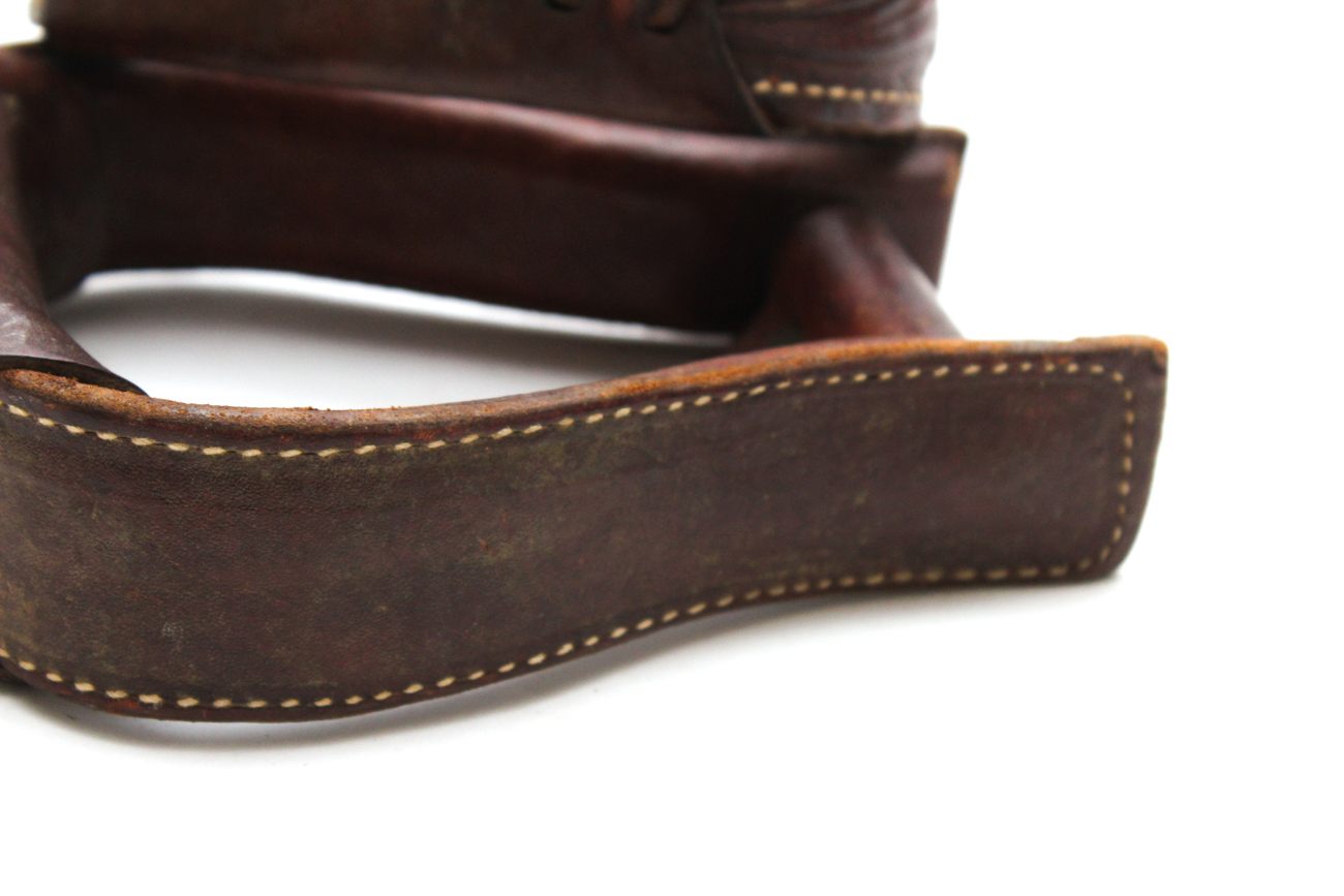 Embossed Leather Stirrups