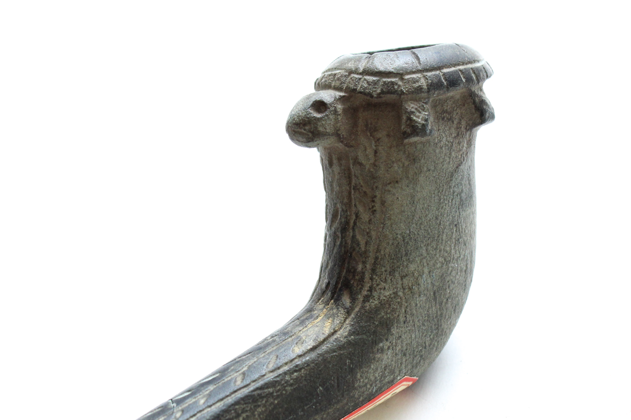 Antique Carved Iroquois Trumpet Pipe