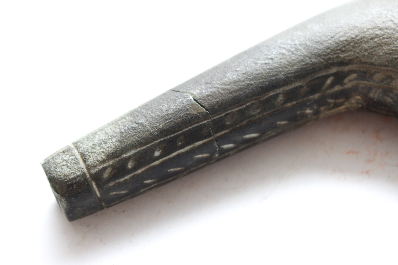 Antique Carved Iroquois Trumpet Pipe