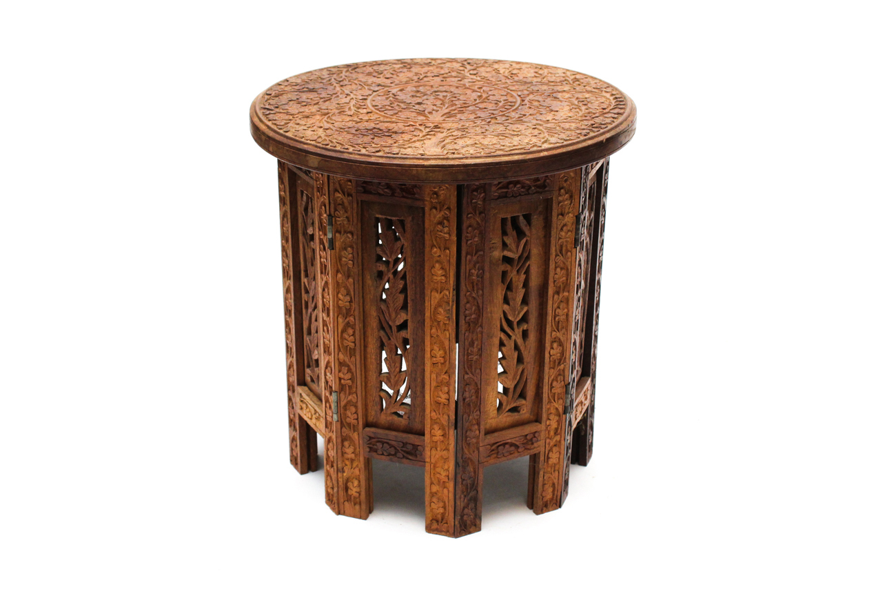 Carved Folding Stand From India