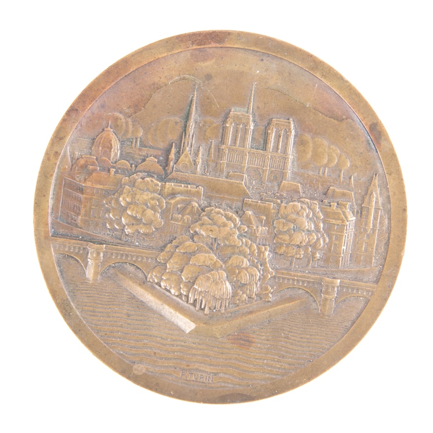 P. Turin Carved Paperweight