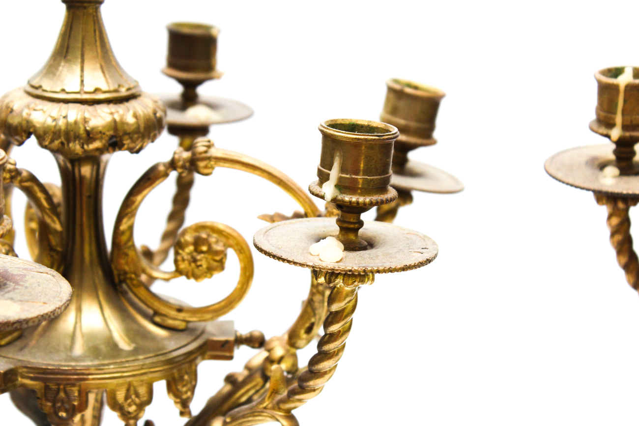 Pair of Antique Louis XVI Style Candelabra