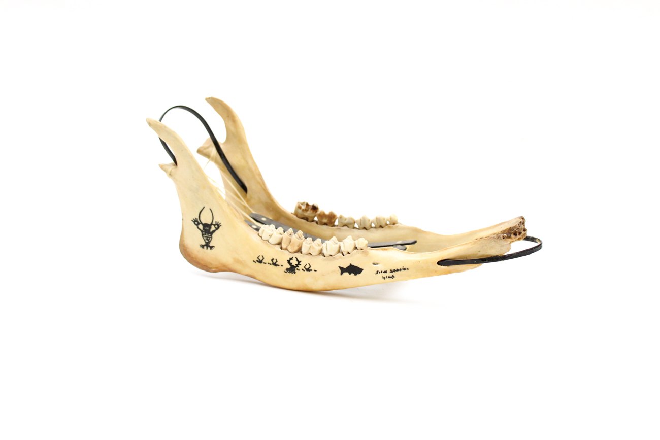 White Tail Deer Jawbone Wine Holder