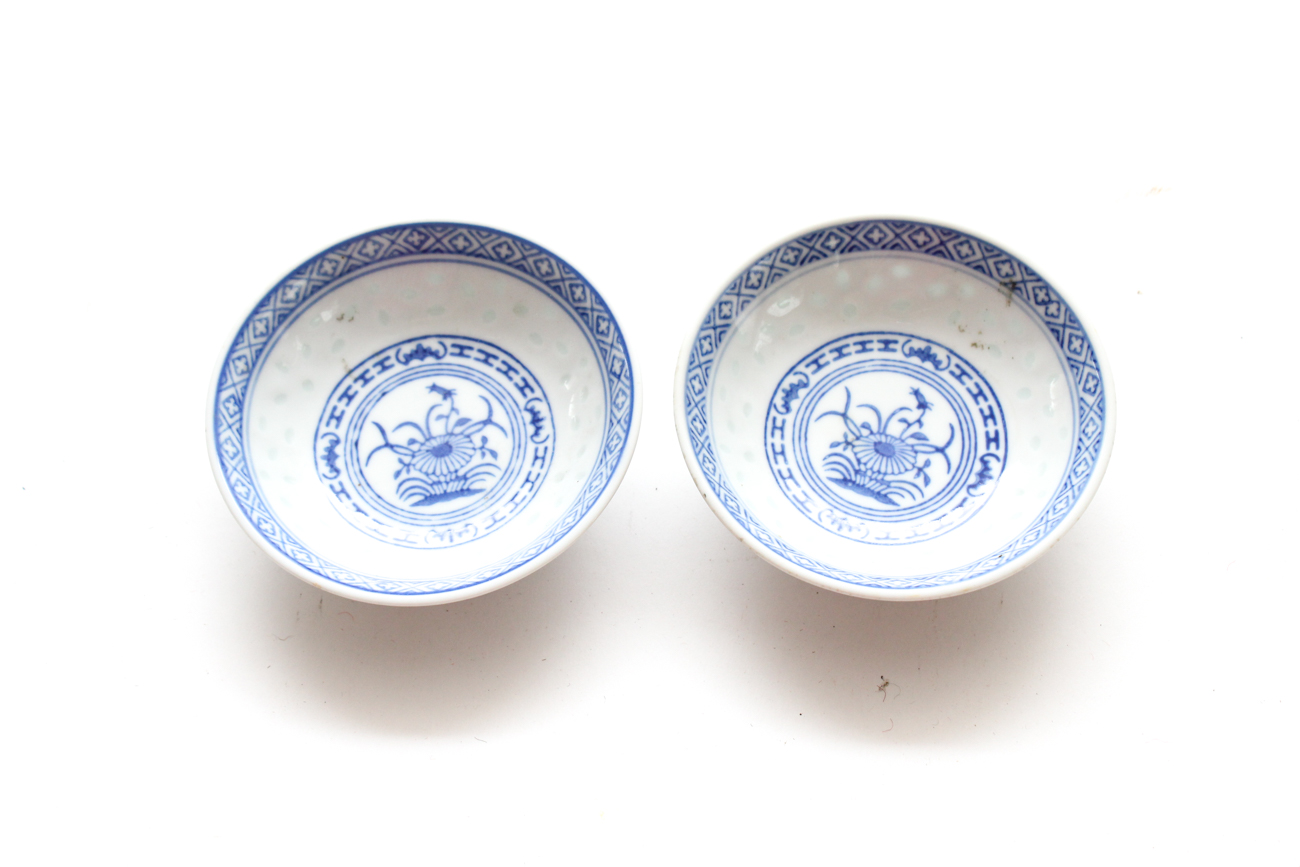 Hand-Painted East Asian Porcelain Ware