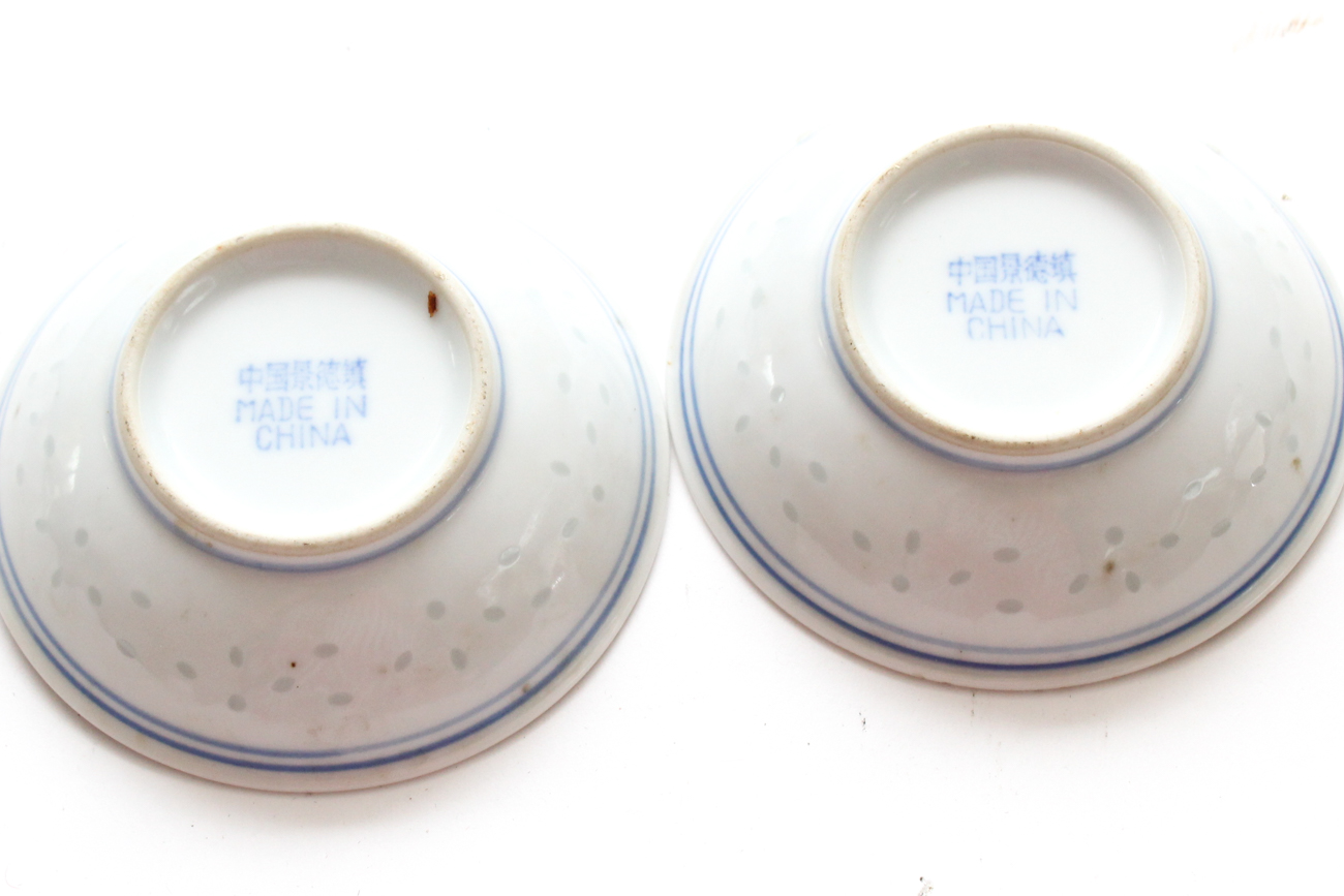 Hand-Painted East Asian Porcelain Ware