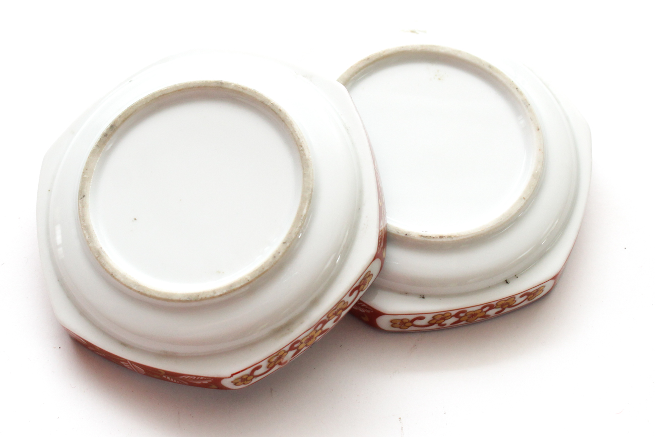 Hand-Painted East Asian Porcelain Ware