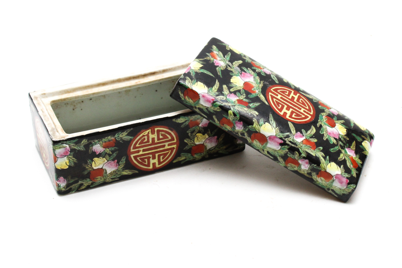 Hand-Painted East Asian Porcelain Ware