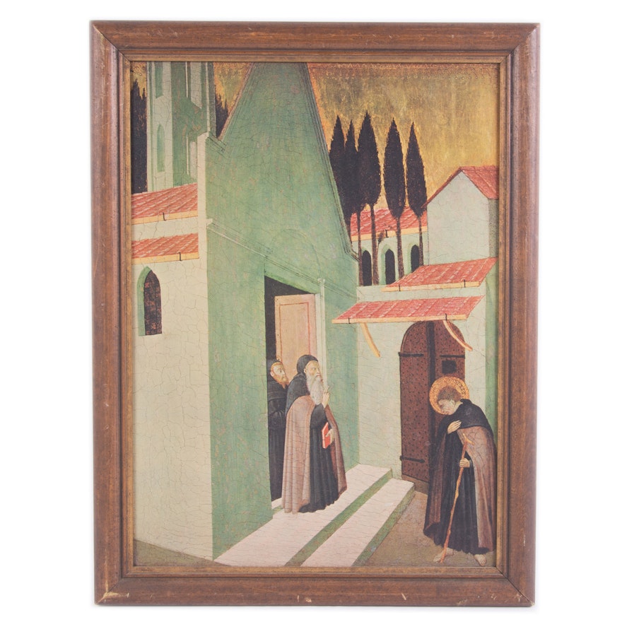 Giclée on Board after Stephano di Giovanni "Anthony Leaving His Monastery"