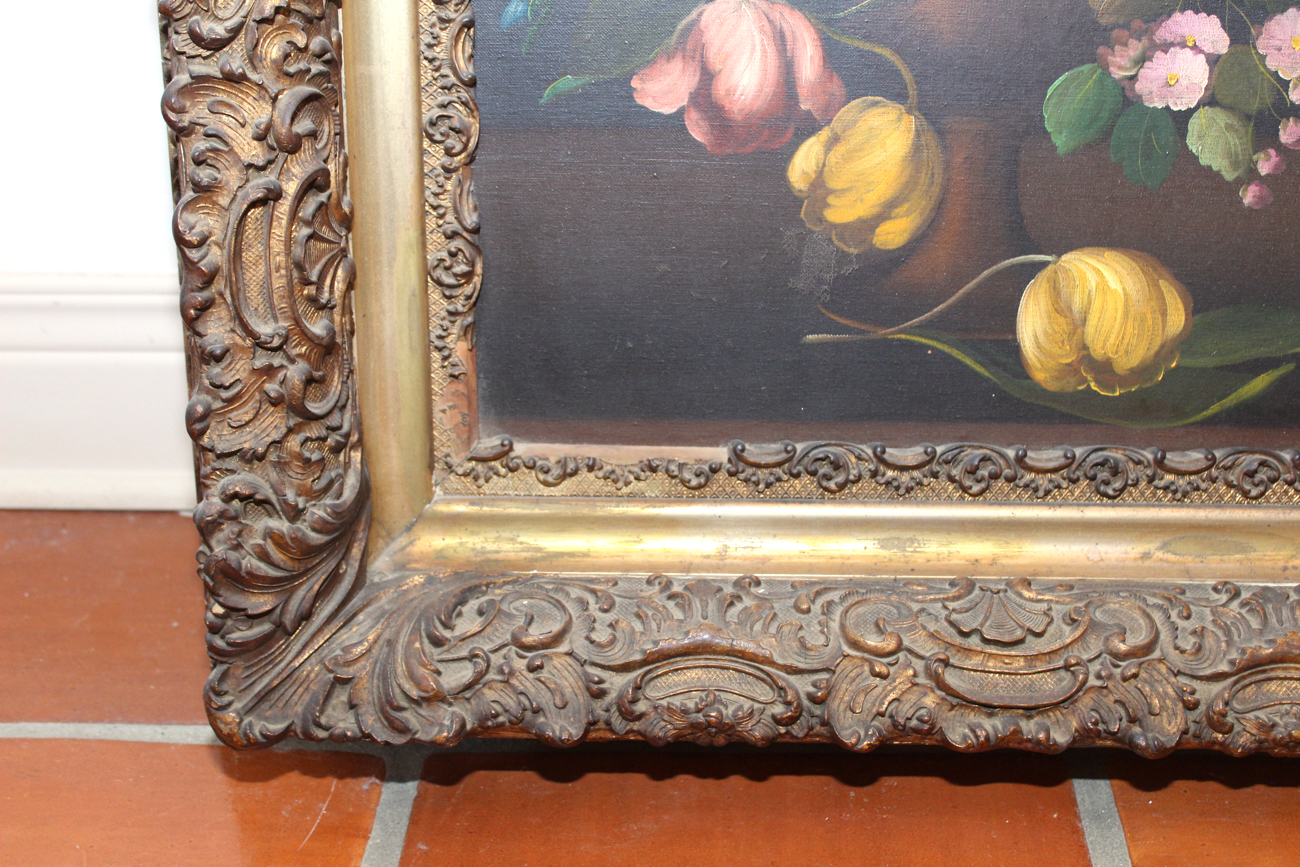 R. Rosini Oil on Canvas Still Life