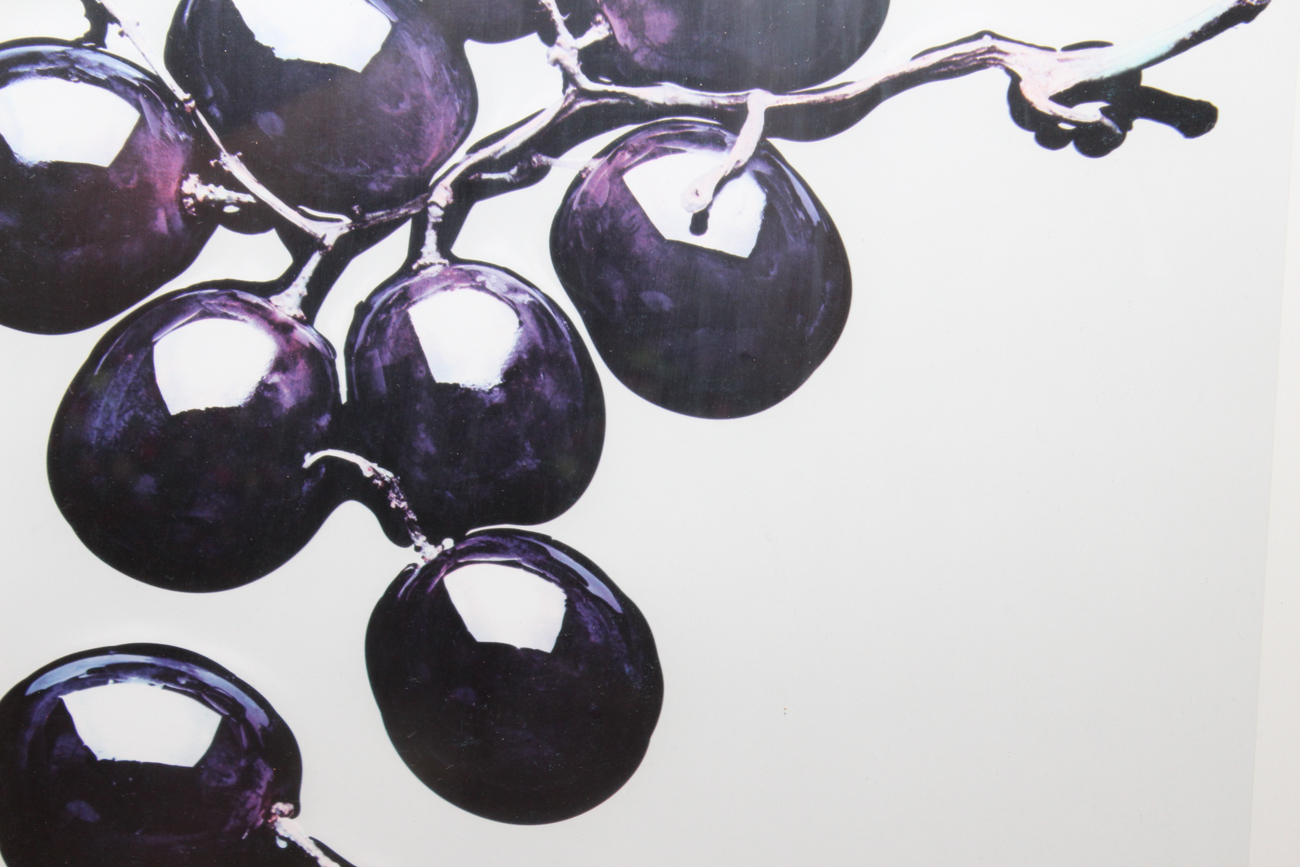 Signed Henry Sandbank Offset Lithograph “Grapes”