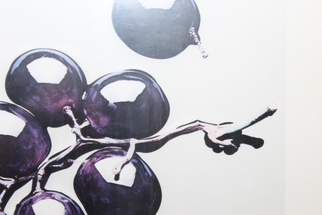 Signed Henry Sandbank Offset Lithograph “Grapes”
