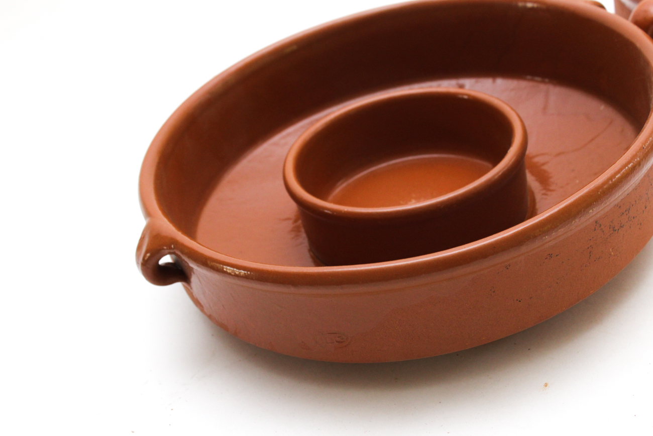 Pair of Hand-Thrown Terracotta Serving Bowls