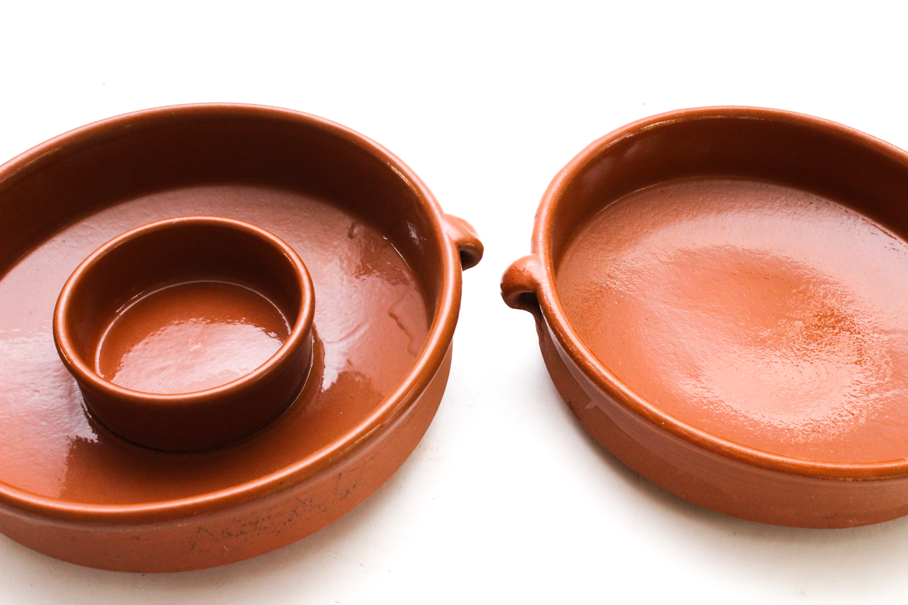 Pair of Hand-Thrown Terracotta Serving Bowls