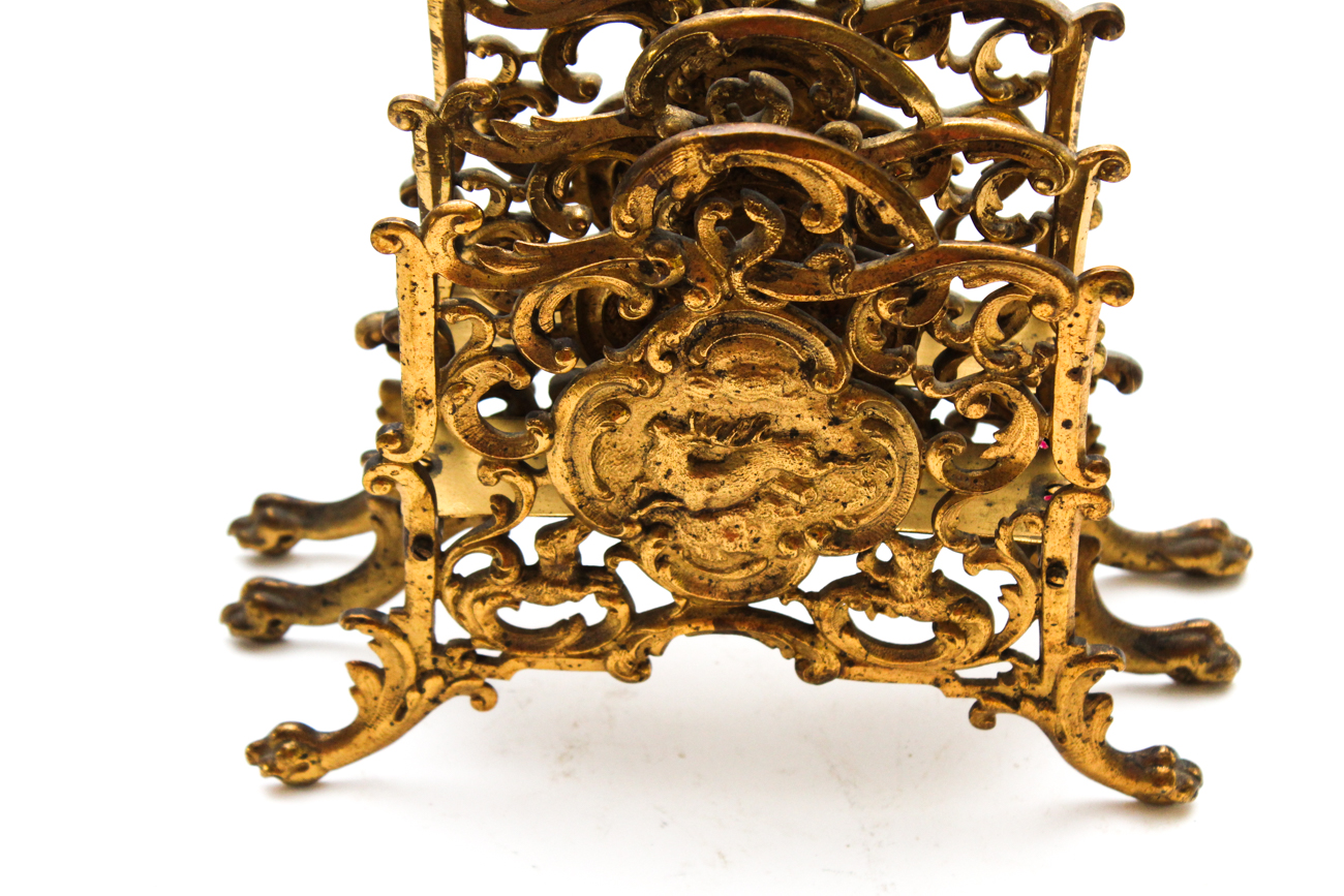 Antique Brass Letter Holder