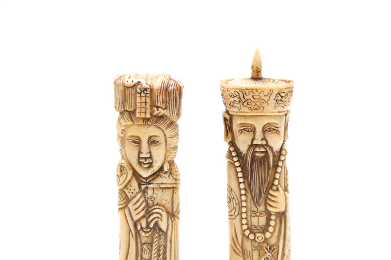 Chinese Carved Bone Figurines