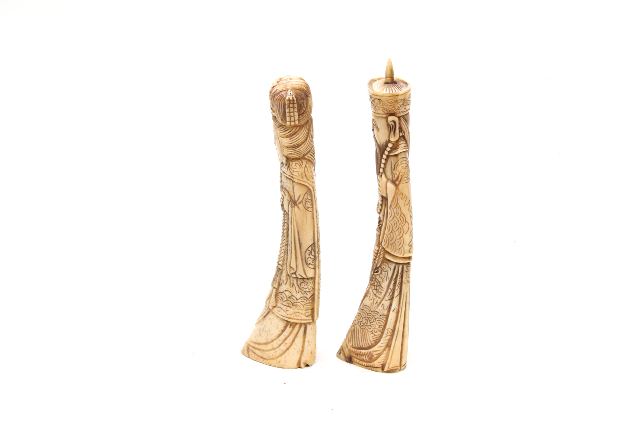 Chinese Carved Bone Figurines