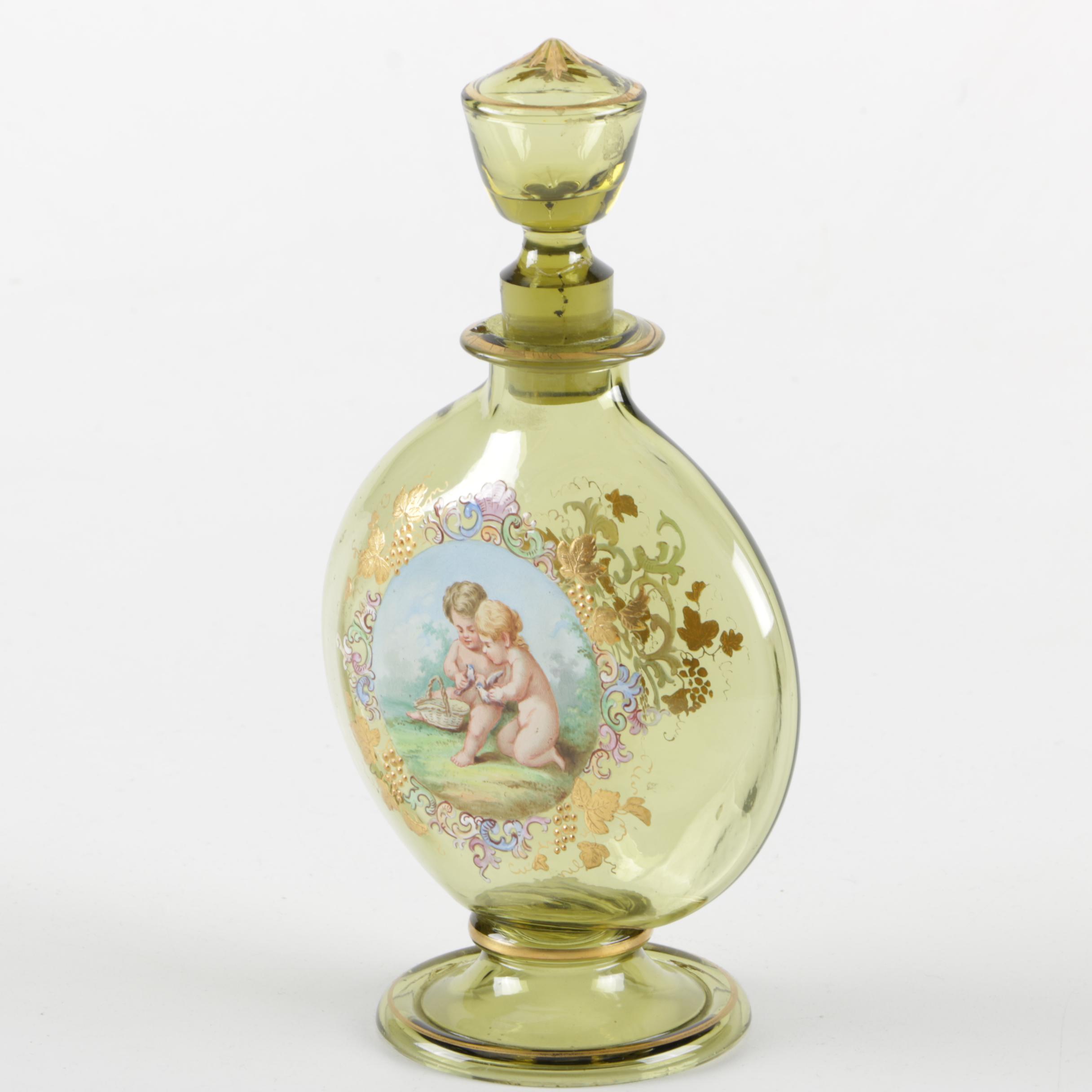 Victorian Style Glass Perfume Bottle