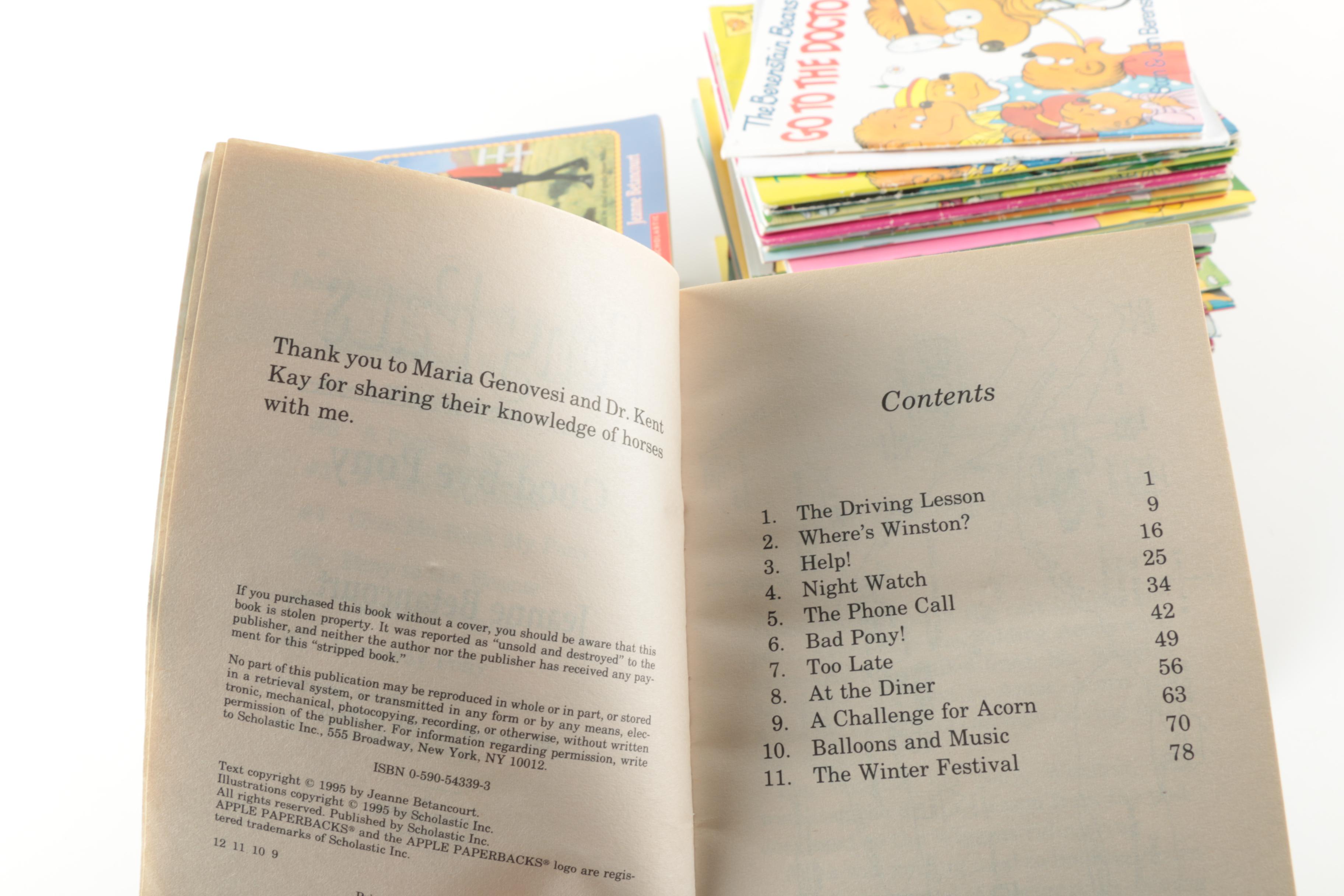 Collection of "Berenstain Bears" and "Pony Pals" Books