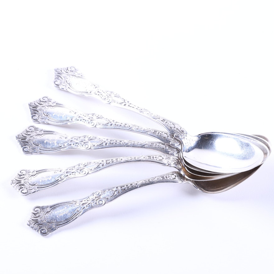 Set of R. Wallace and Sons Sterling Silver "Berain" Teaspoons