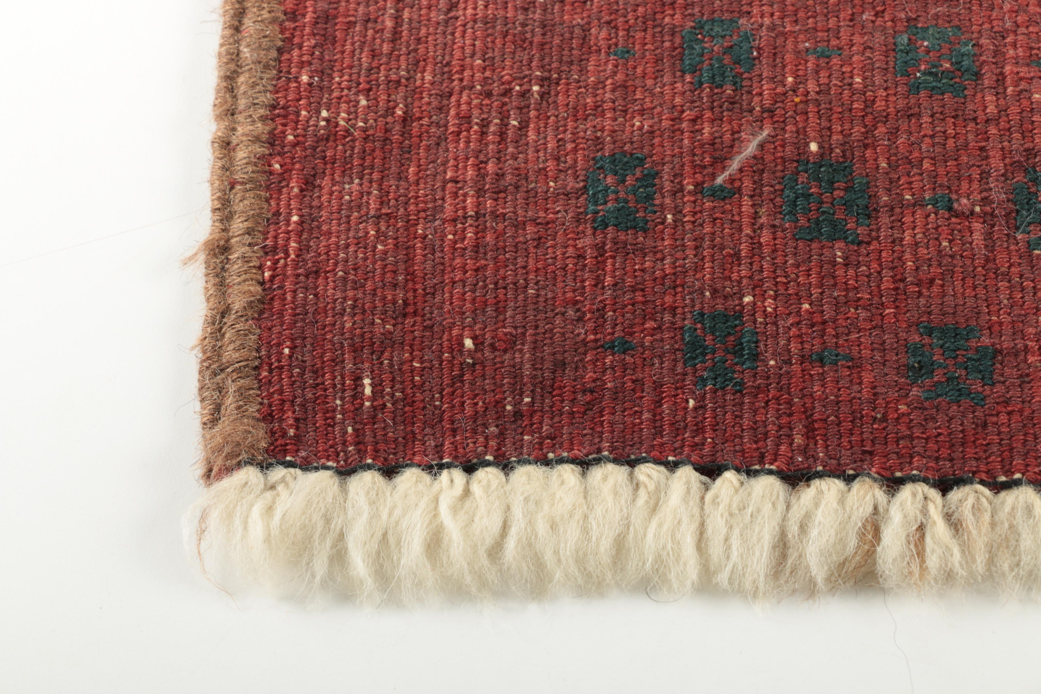 Hand-Knotted and Embroidered Nomadic Turkish Yastik Bolster Cover