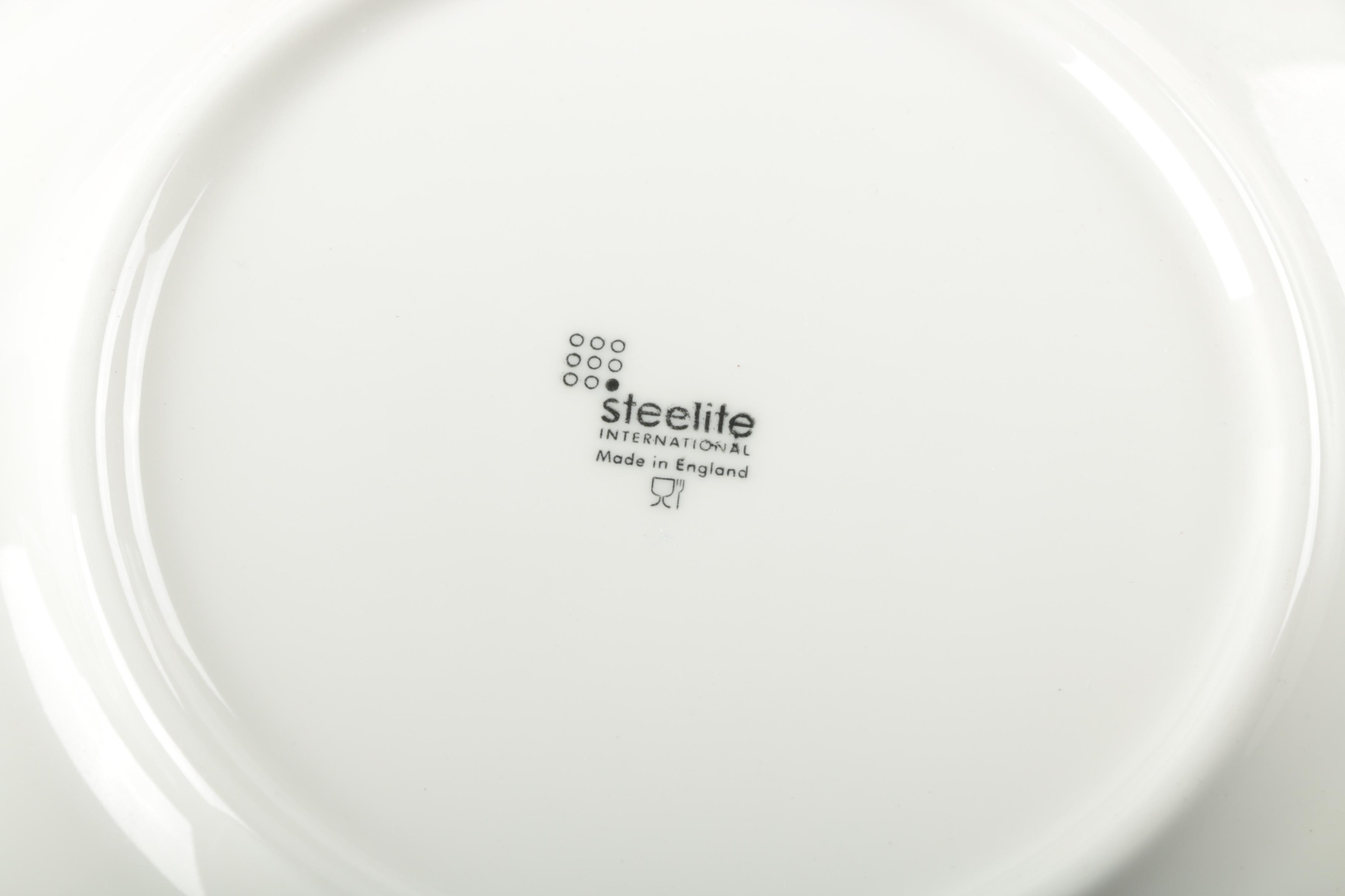 Crystal Platter, Ceramic Serving Plate and Bowl