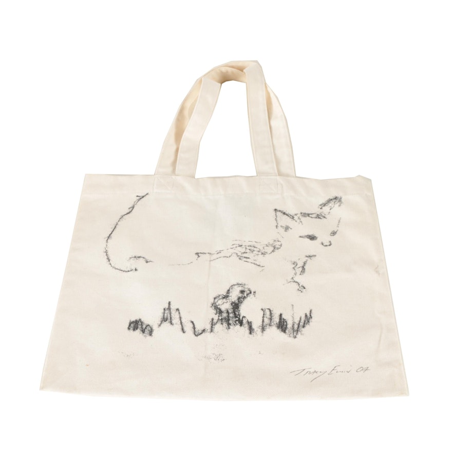 Tracey Emin 2007 Venice Biennale Canvas Tote Bag