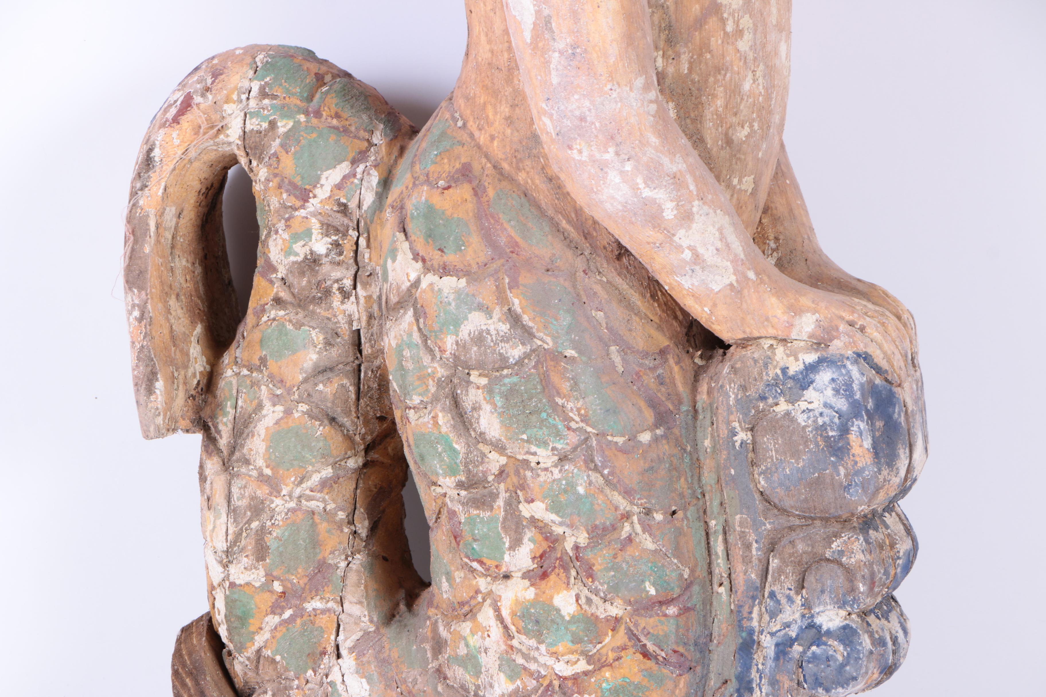 Carved "Mermaid" Ship Figurehead