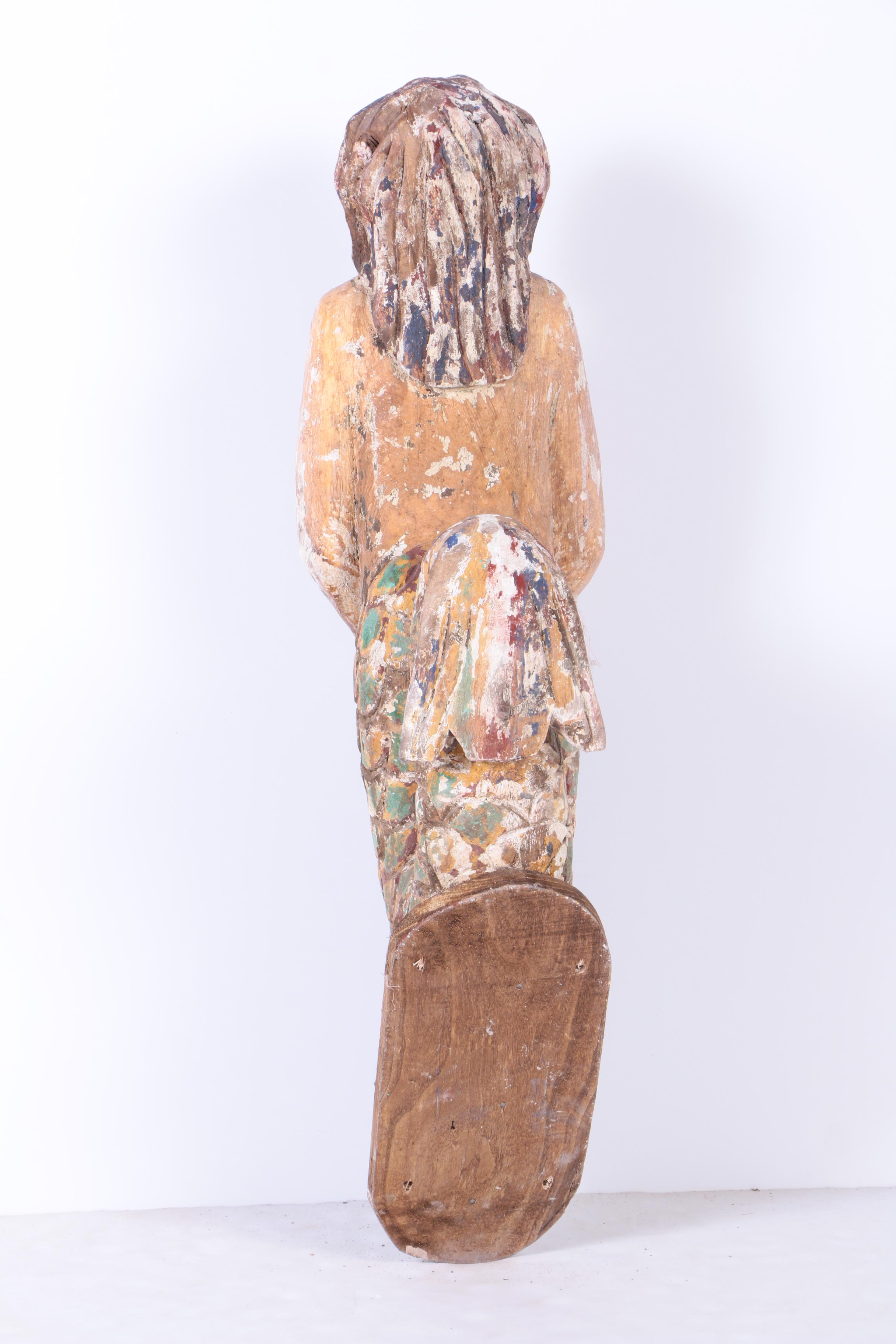 Carved "Mermaid" Ship Figurehead